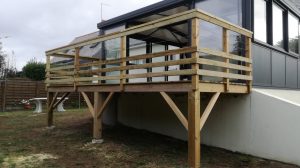 construction bois lignes hiver